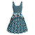 New Zealand Maori Niho Taniwha Midi Dress Kikorangi Mangopare and Puhoro Pattern - Polynesian Pride