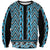 New Zealand Maori Niho Taniwha Sweatshirt Kikorangi Mangopare and Puhoro Pattern
