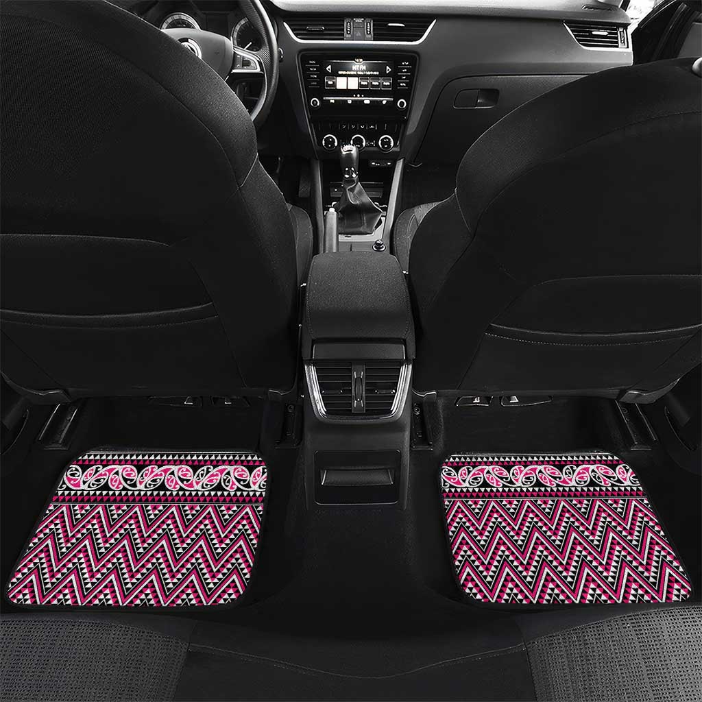 New Zealand Maori Niho Taniwha Car Mats Mawhero Mangopare and Puhoro Pattern