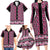 New Zealand Maori Niho Taniwha Family Matching Long Sleeve Bodycon Dress and Hawaiian Shirt Mawhero Mangopare and Puhoro Pattern