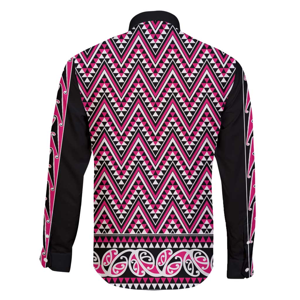 New Zealand Maori Niho Taniwha Family Matching Long Sleeve Bodycon Dress and Hawaiian Shirt Mawhero Mangopare and Puhoro Pattern