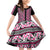 New Zealand Maori Niho Taniwha Family Matching Off Shoulder Short Dress and Hawaiian Shirt Mawhero Mangopare and Puhoro Pattern