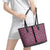 New Zealand Maori Niho Taniwha Leather Tote Bag Mawhero Mangopare and Puhoro Pattern