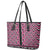 New Zealand Maori Niho Taniwha Leather Tote Bag Mawhero Mangopare and Puhoro Pattern