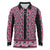 New Zealand Maori Niho Taniwha Long Sleeve Polo Shirt Mawhero Mangopare and Puhoro Pattern