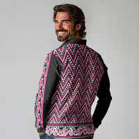 New Zealand Maori Niho Taniwha Long Sleeve Polo Shirt Mawhero Mangopare and Puhoro Pattern