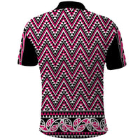 New Zealand Maori Niho Taniwha Polo Shirt Mawhero Mangopare and Puhoro Pattern