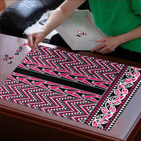 New Zealand Maori Niho Taniwha Puzzle Mawhero Mangopare and Puhoro Pattern - Polynesian Pride