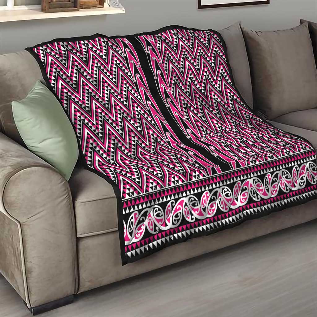 New Zealand Maori Niho Taniwha Quilt Mawhero Mangopare and Puhoro Pattern