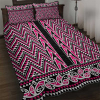 New Zealand Maori Niho Taniwha Quilt Bed Set Mawhero Mangopare and Puhoro Pattern