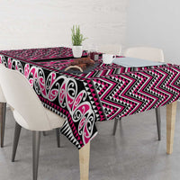 New Zealand Maori Niho Taniwha Tablecloth Mawhero Mangopare and Puhoro Pattern