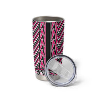 New Zealand Maori Niho Taniwha Tumbler Cup Mawhero Mangopare and Puhoro Pattern