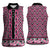 New Zealand Maori Niho Taniwha Women Sleeveless Polo Shirt Mawhero Mangopare and Puhoro Pattern