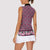 New Zealand Maori Niho Taniwha Women Sleeveless Polo Shirt Mawhero Mangopare and Puhoro Pattern