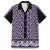 New Zealand Maori Niho Taniwha Family Matching Off The Shoulder Long Sleeve Dress and Hawaiian Shirt Waiporopo Mangopare and Puhoro Pattern