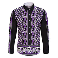 New Zealand Maori Niho Taniwha Family Matching Off The Shoulder Long Sleeve Dress and Hawaiian Shirt Waiporopo Mangopare and Puhoro Pattern