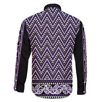 New Zealand Maori Niho Taniwha Family Matching Off The Shoulder Long Sleeve Dress and Hawaiian Shirt Waiporopo Mangopare and Puhoro Pattern