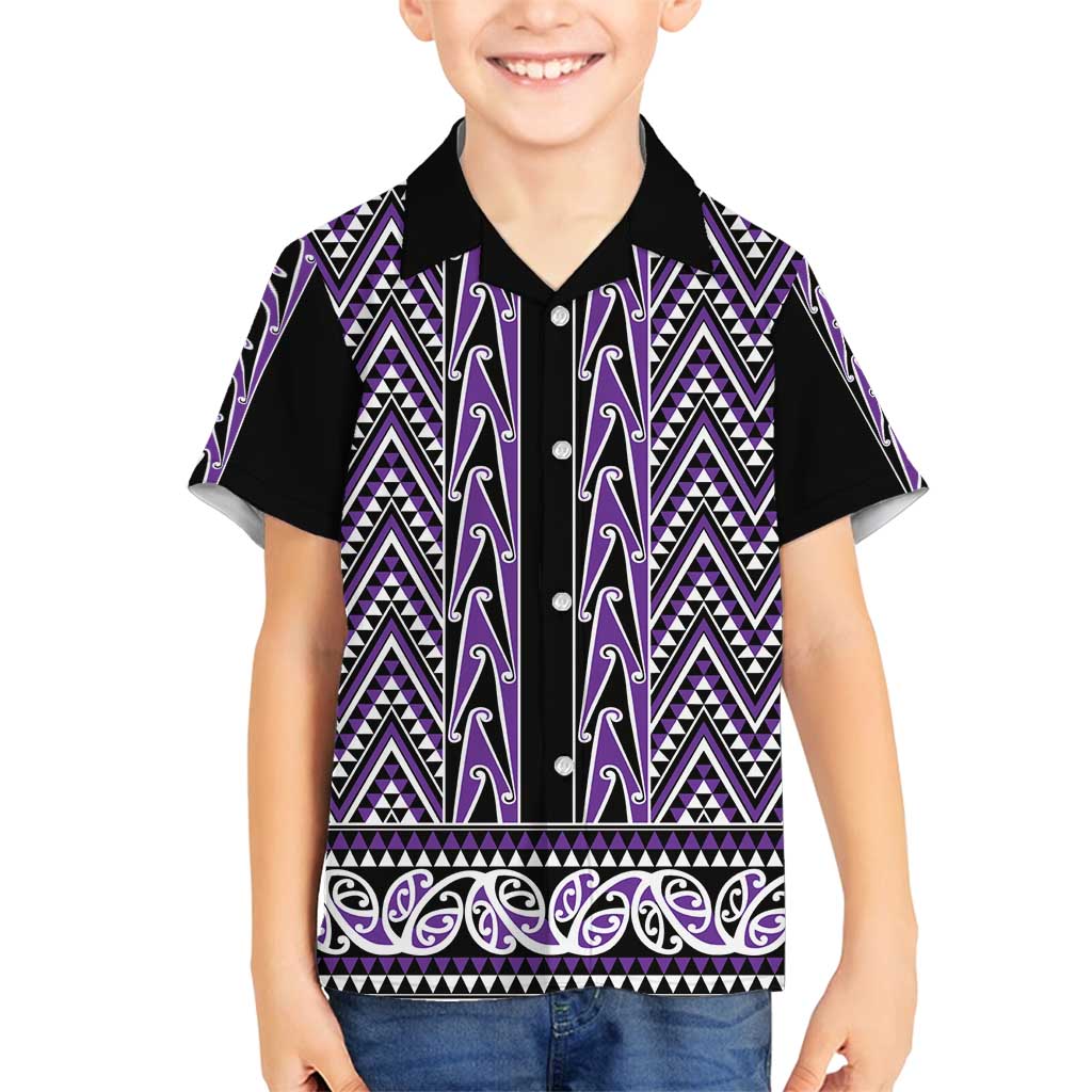 New Zealand Maori Niho Taniwha Family Matching Off Shoulder Maxi Dress and Hawaiian Shirt Waiporopo Mangopare and Puhoro Pattern