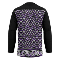 New Zealand Maori Niho Taniwha Hockey Jersey Waiporopo Mangopare and Puhoro Pattern - Polynesian Pride