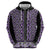 New Zealand Maori Niho Taniwha Hoodie Waiporopo Mangopare and Puhoro Pattern