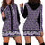 New Zealand Maori Niho Taniwha Hoodie Dress Waiporopo Mangopare and Puhoro Pattern