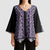 New Zealand Maori Niho Taniwha Kimono Sleeve Blouse Waiporopo Mangopare and Puhoro Pattern - Polynesian Pride