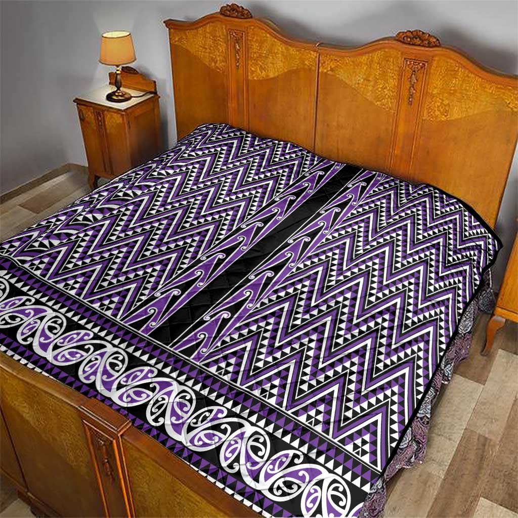 New Zealand Maori Niho Taniwha Quilt Waiporopo Mangopare and Puhoro Pattern