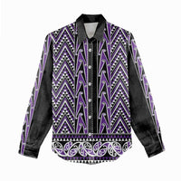 New Zealand Maori Niho Taniwha Women Casual Shirt Waiporopo Mangopare and Puhoro Pattern