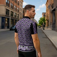 New Zealand Maori Niho Taniwha Zipper Polo Shirt Waiporopo Mangopare and Puhoro Pattern - Polynesian Pride