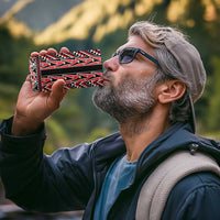 New Zealand Maori Niho Taniwha 4 in 1 Can Cooler Tumbler Whero Mangopare and Puhoro Pattern