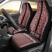 New Zealand Maori Niho Taniwha Car Seat Cover Whero Mangopare and Puhoro Pattern