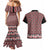New Zealand Maori Niho Taniwha Couples Matching Mermaid Dress and Hawaiian Shirt Whero Mangopare and Puhoro Pattern