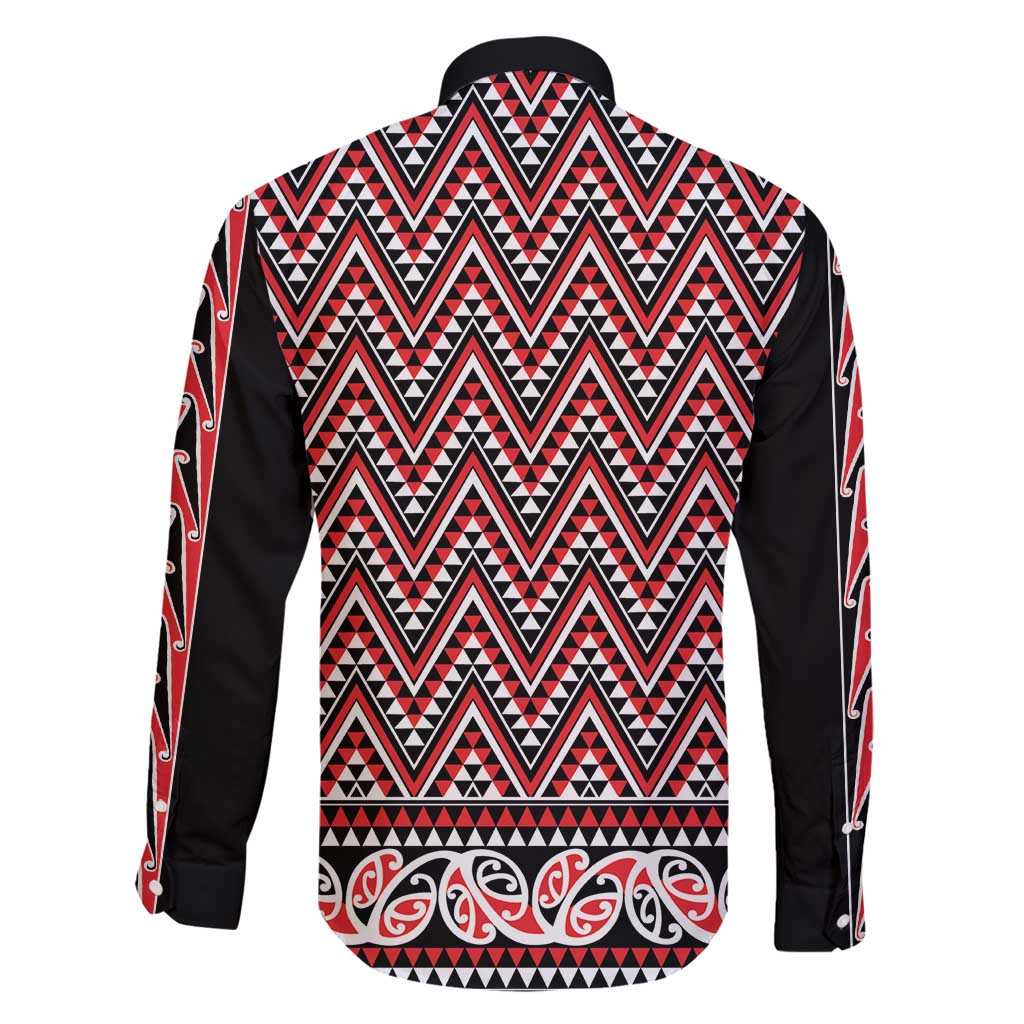 New Zealand Maori Niho Taniwha Family Matching Mermaid Dress and Hawaiian Shirt Whero Mangopare and Puhoro Pattern