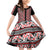 New Zealand Maori Niho Taniwha Family Matching Off Shoulder Short Dress and Hawaiian Shirt Whero Mangopare and Puhoro Pattern