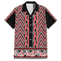 New Zealand Maori Niho Taniwha Family Matching Summer Maxi Dress and Hawaiian Shirt Whero Mangopare and Puhoro Pattern