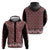 New Zealand Maori Niho Taniwha Hoodie Whero Mangopare and Puhoro Pattern