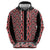 New Zealand Maori Niho Taniwha Hoodie Whero Mangopare and Puhoro Pattern