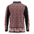 New Zealand Maori Niho Taniwha Long Sleeve Polo Shirt Whero Mangopare and Puhoro Pattern