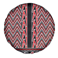 New Zealand Maori Niho Taniwha Spare Tire Cover Whero Mangopare and Puhoro Pattern
