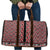 New Zealand Maori Niho Taniwha Travel Bag Whero Mangopare and Puhoro Pattern - Polynesian Pride