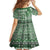 Vintage Bula Fiji Personalised Family Matching Puletasi and Hawaiian Shirt Green Hibiscus Tapa Pattern