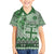 Vintage Bula Fiji Personalised Family Matching Puletasi and Hawaiian Shirt Green Hibiscus Tapa Pattern