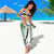 Vintage Bula Fiji Personalised Sarong Green Hibiscus Tapa Pattern