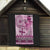 Vintage Bula Fiji Personalised Quilt Pink Hibiscus Tapa Pattern