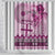 Vintage Bula Fiji Personalised Shower Curtain Pink Hibiscus Tapa Pattern