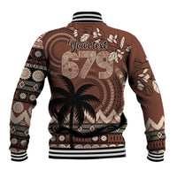 Personalised Bula Fiji 679 Baseball Jacket Fijian Tagimoucia Masi Tapa Art