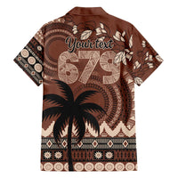 Personalised Bula Fiji 679 Family Matching Off The Shoulder Long Sleeve Dress and Hawaiian Shirt Fijian Tagimoucia Masi Tapa Art