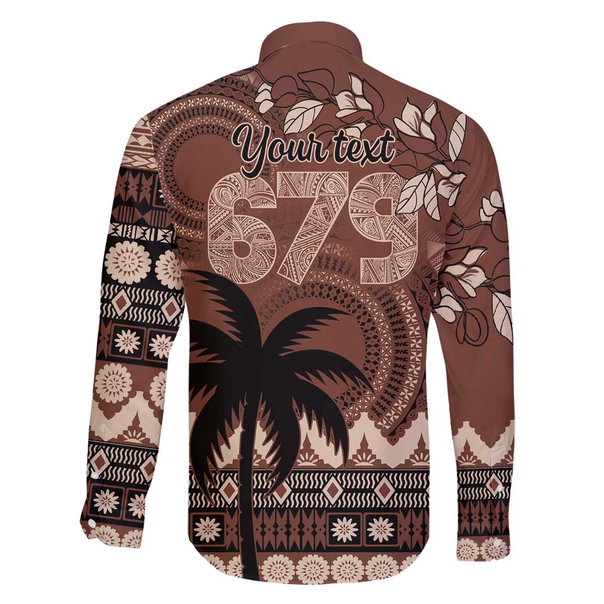 Personalised Bula Fiji 679 Family Matching Puletasi and Hawaiian Shirt Fijian Tagimoucia Masi Tapa Art
