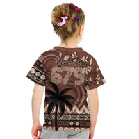 Personalised Bula Fiji 679 Kid T Shirt Fijian Tagimoucia Masi Tapa Art