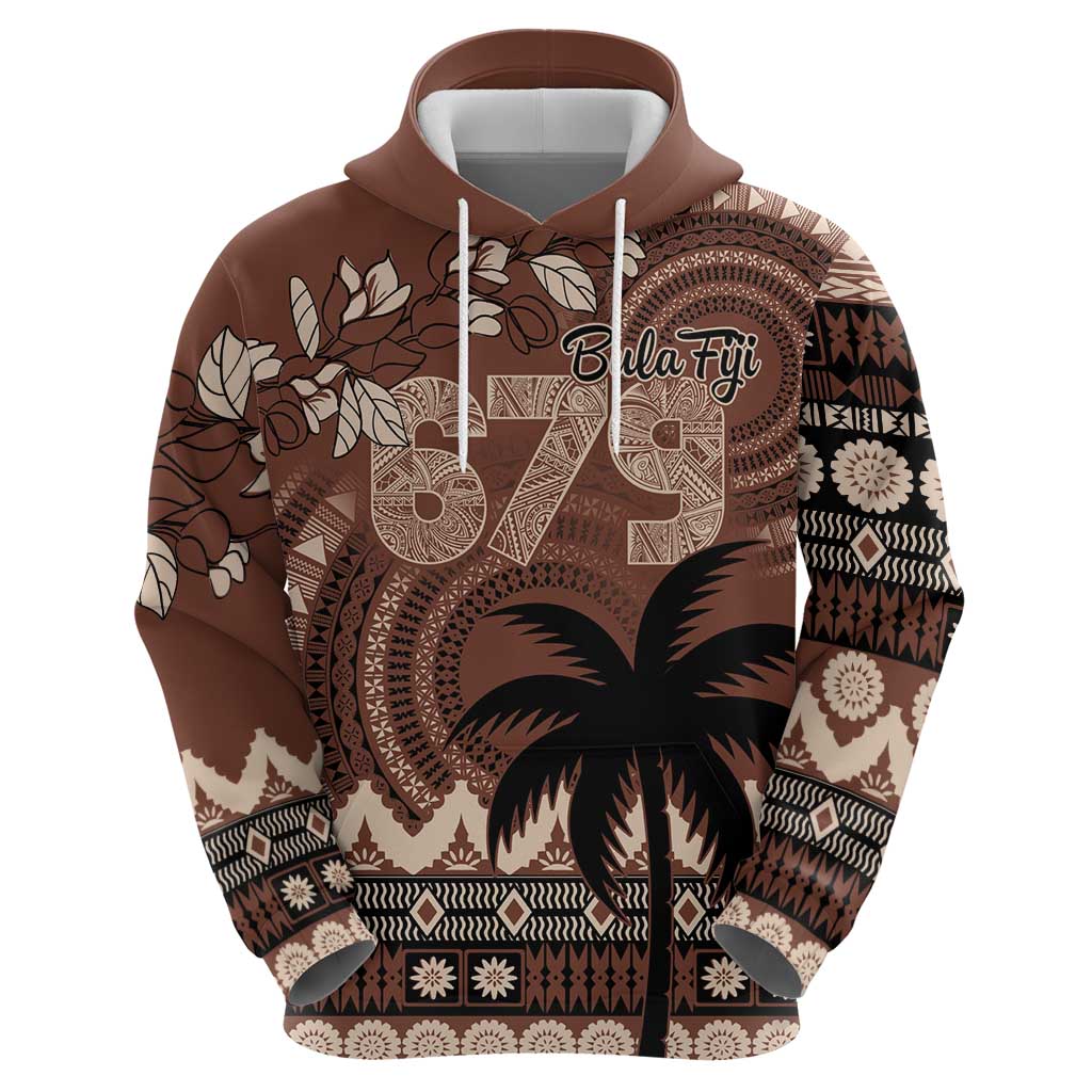 Personalised Bula Fiji 679 Zip Hoodie Fijian Tagimoucia Masi Tapa Art